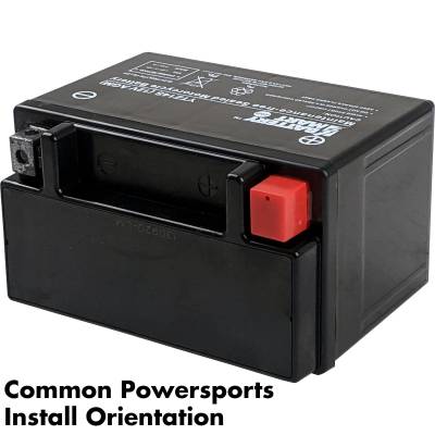 YTZ14S AGM Battery installed on its side