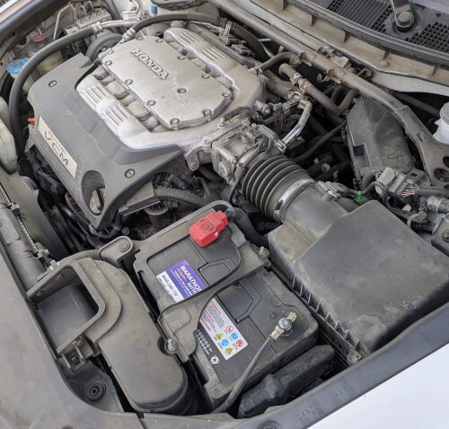 Under the hood of a Honda Accord